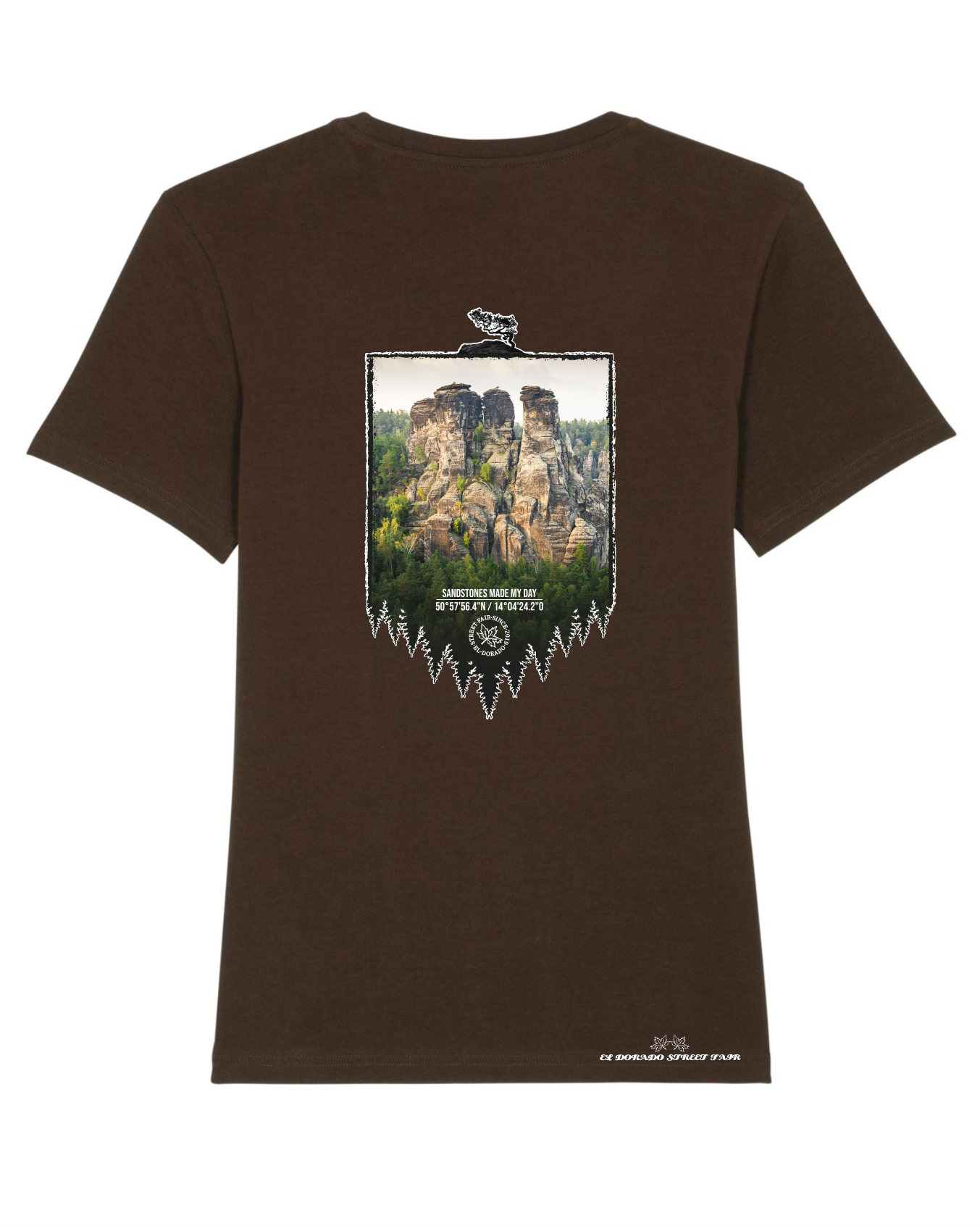 Sächsische Schweiz - Bio Herren/Unisex Shirt (Backprint)