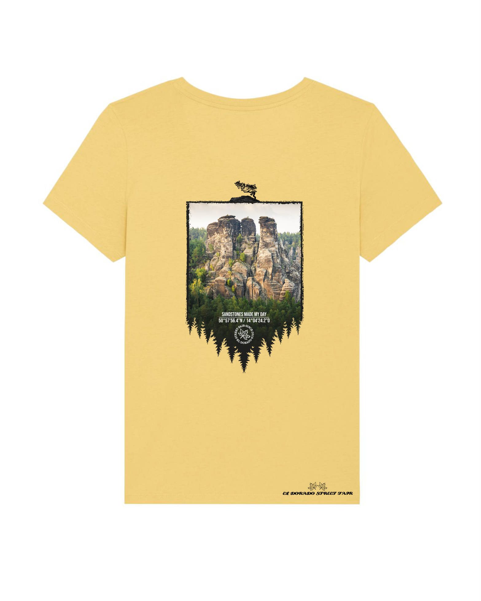 Sächsische Schweiz - Bio Damen Shirt (Backprint)