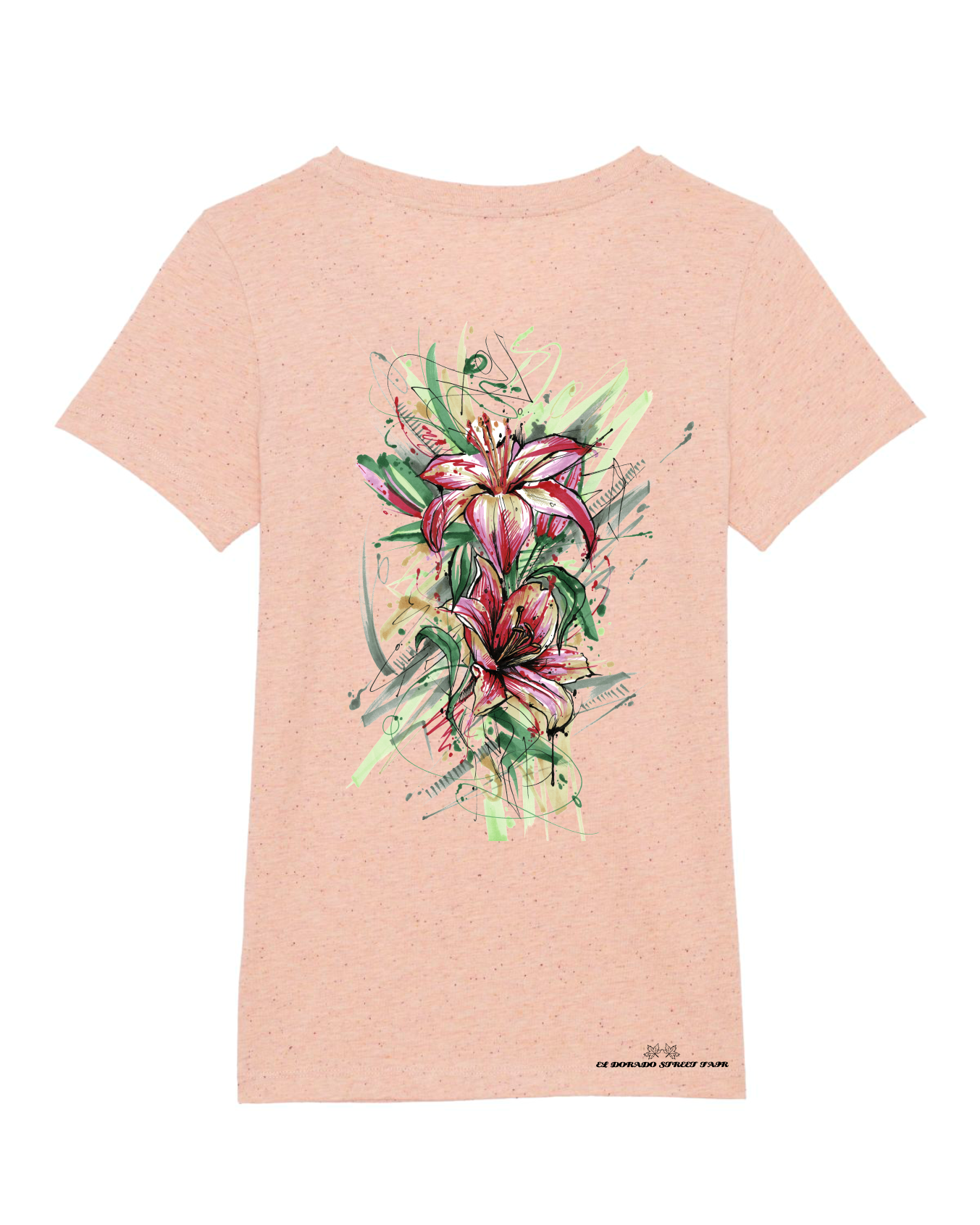 Be Like Flowers - Bio Damen Shirt (Backprint)